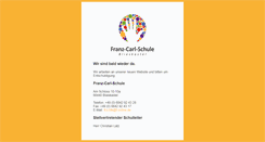 Desktop Screenshot of franz-carl-schule.de